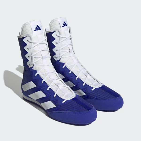 Boxschuhe Adidas Box Hog 4 Blau weiB Combat Arena