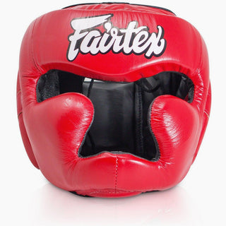 Casco Fairtex Diagonal Vision Sparring HG13 Rosso