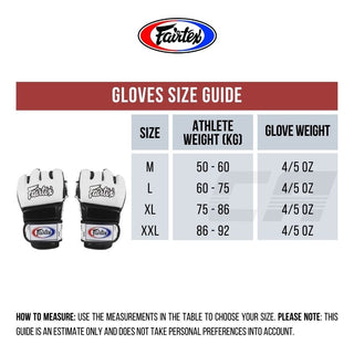 MMA-Handschuhe Fairtex 4 oz FGV17