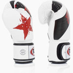 Guantoni Muay Thai Fairtex BGV1 Nation Prints Bianco