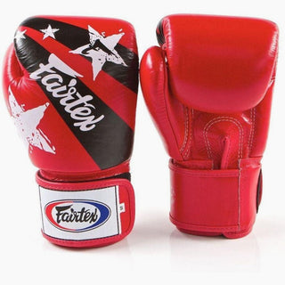 Guantoni Muay Thai Fairtex BGV1 Nation Prints Rosso