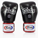 Guantoni Muay Thai Fairtex BGV1 Nero-bianco-rosso