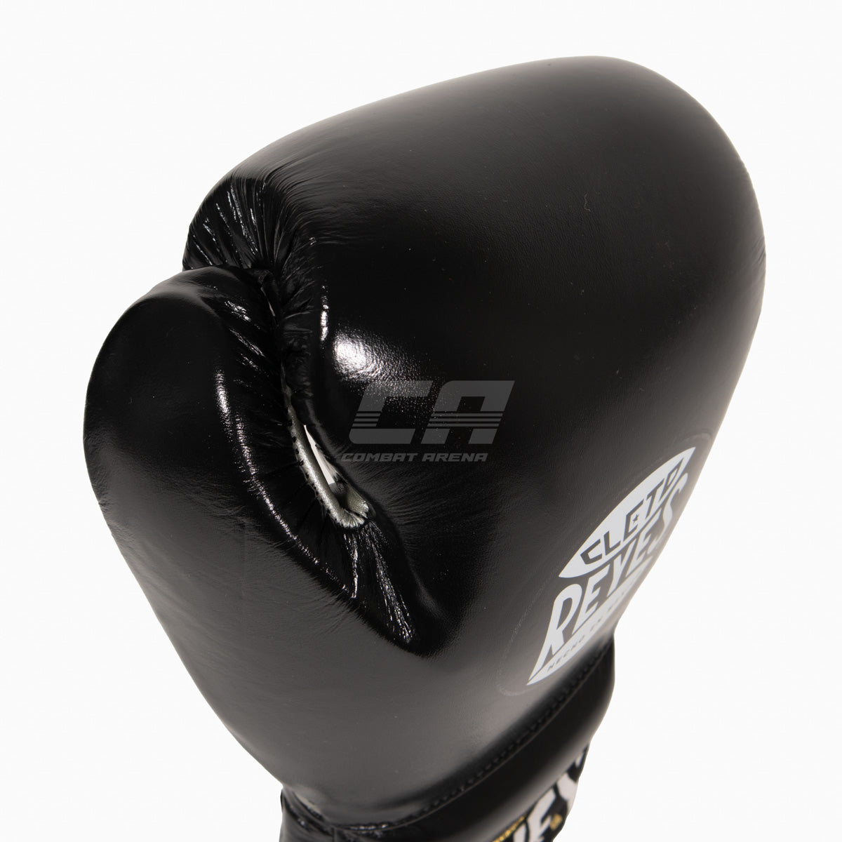 Boxhandschuhe Cleto Reyes Traditional Training CE4 Schwarz-silber mit Schnürsenkeln