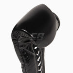 Boxhandschuhe Cleto Reyes Traditional Training CE4 Schwarz-silber mit Schnürsenkeln