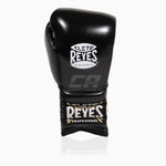 Boxhandschuhe Cleto Reyes Traditional Training CE4 Schwarz-silber mit Schnürsenkeln