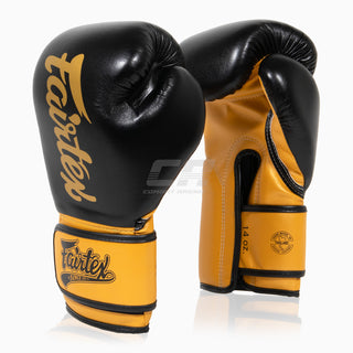 Muay Thai Handschuhe Fairtex Super Sparring BGV18 Schwarz-Gold