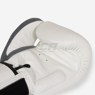 Muay Thai Handschuhe Twins Special BGVL 8 Weiß-grau