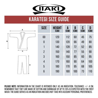 Karateanzug Itaki Wettbewerb Art. 44 WKF Weiß