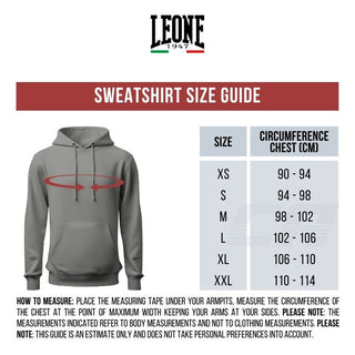 Sweatshirt Leone Extrema Logo mit Kapuze ABX111