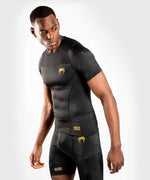 Rashguard Venum G-Fit Nero-oro maniche corte