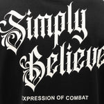 T-shirt Tapout Oversize Simply Believe Schwarz