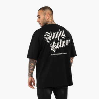 T-shirt Tapout Oversize Simply Believe Schwarz