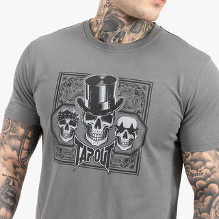 T-shirt Tapout Skull Tee Grau