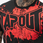 T-shirt Tapout Splashed Schwarz