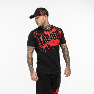 T-shirt Tapout Splashed Schwarz