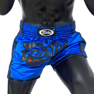 Pantaloncini kick-thai Fairtex BS1702 Blu-Combat Arena