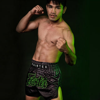 Kick-Thai Shorts Fairtex BS1924 Racer Schwarz