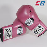 Boxhandschuhe Cleto Reyes Professional CB2 Rosa-schwarz mit Schnürsenkeln