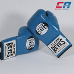 Boxhandschuhe Cleto Reyes Safetec CB4 Blau-schwarz mit Schnürsenkeln